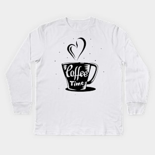 Coffee Time Kids Long Sleeve T-Shirt